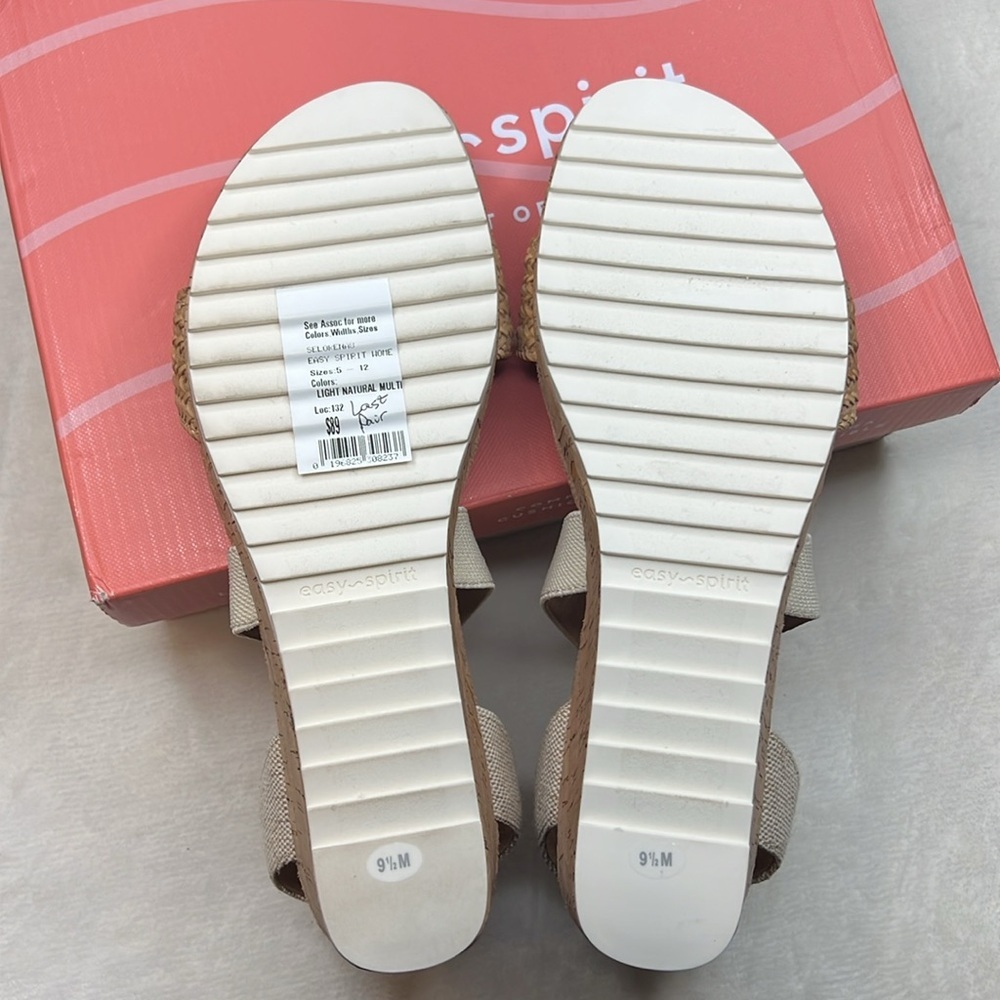 Easy Spirit Women’s Lorena Woven Strappy Wedge Sandals- Size 9.5M- New in Box - Picture 9 of 10
